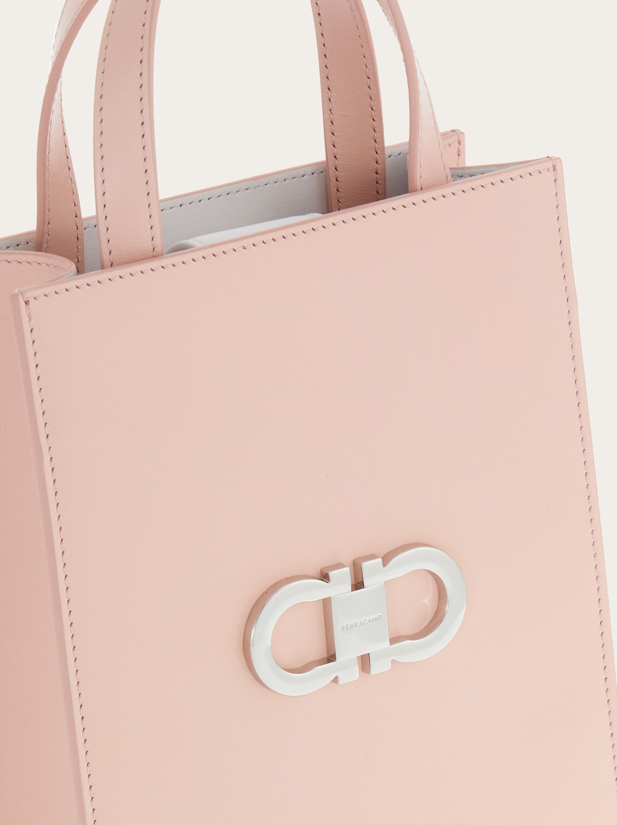 Double Gancini mini tote bag - 8