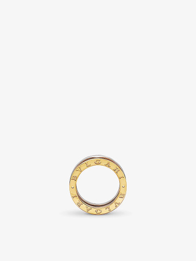 BVLGARI B.zero1 two-band 18ct rose, white and yellow gold band ring outlook