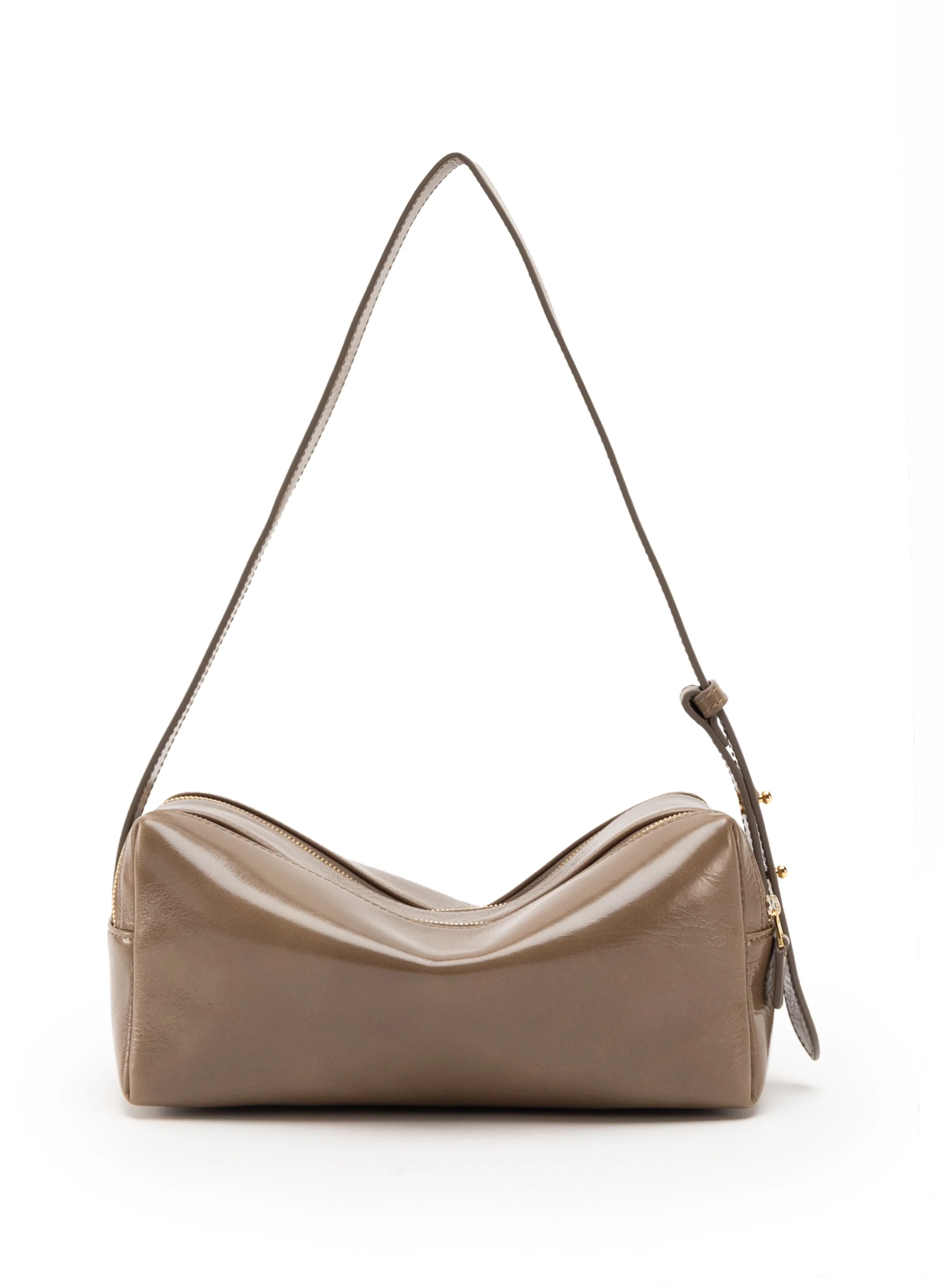Trousse Vintage Leather Taupe - 1
