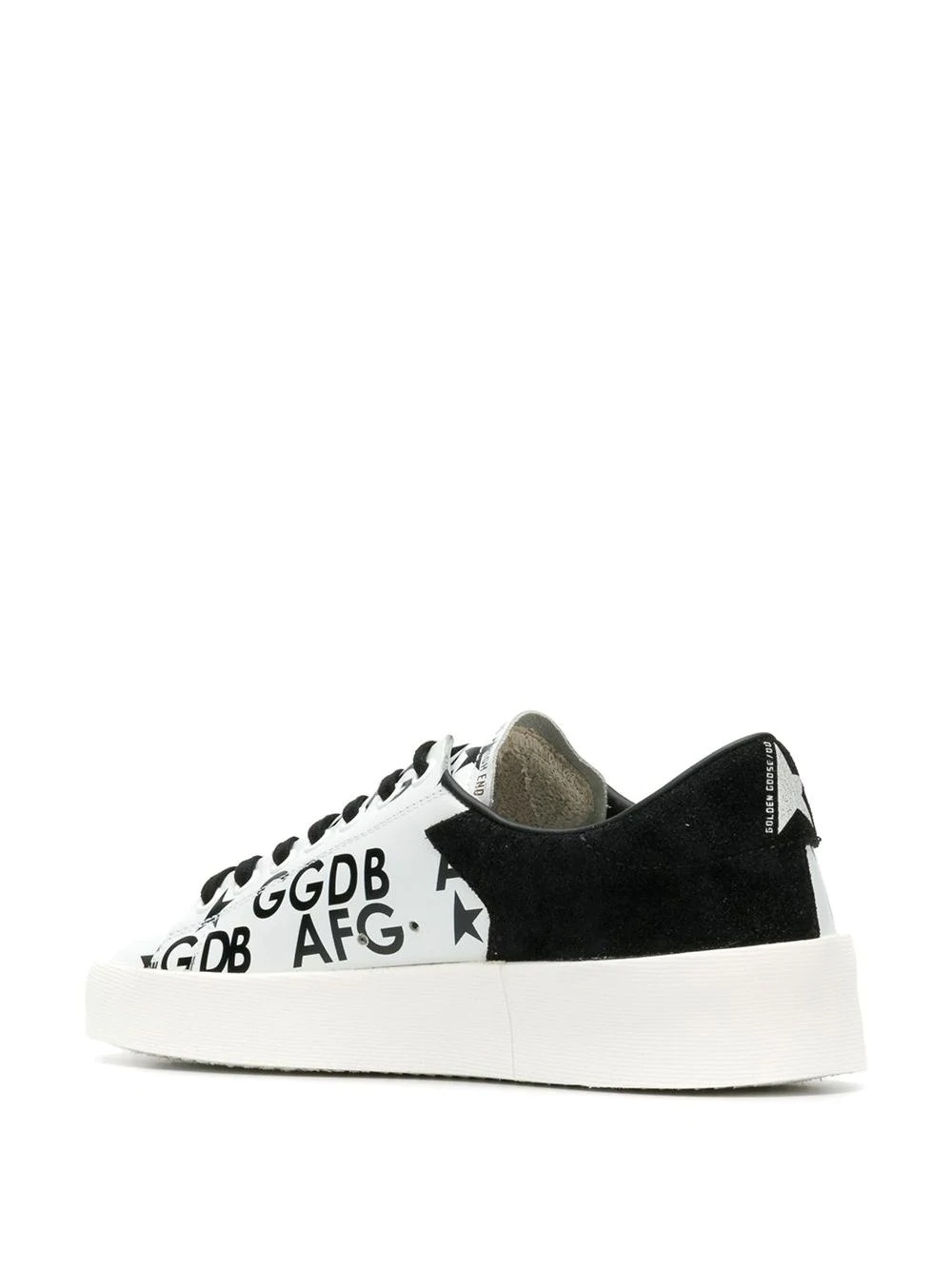 printed logo sneakers - 3