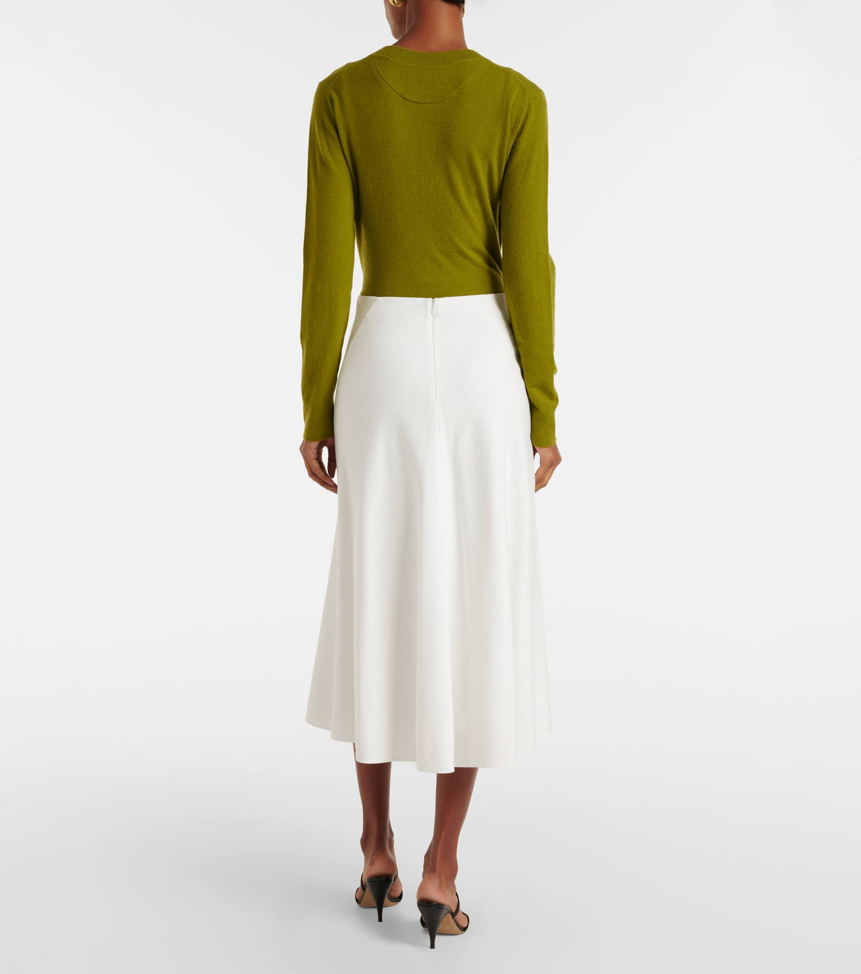 Mid-rise midi skirt - 3