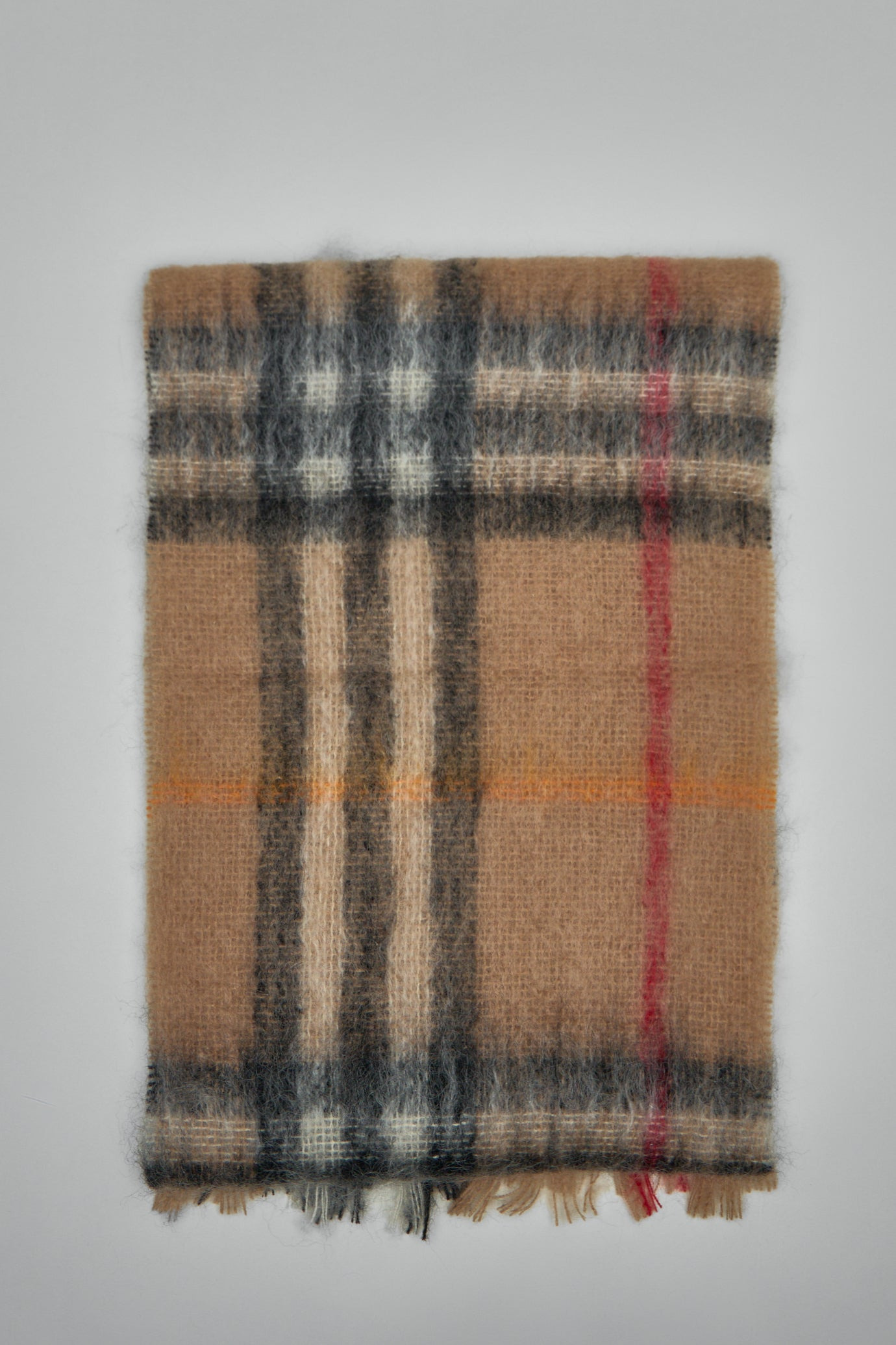 Checked Fringed Scarf - 2