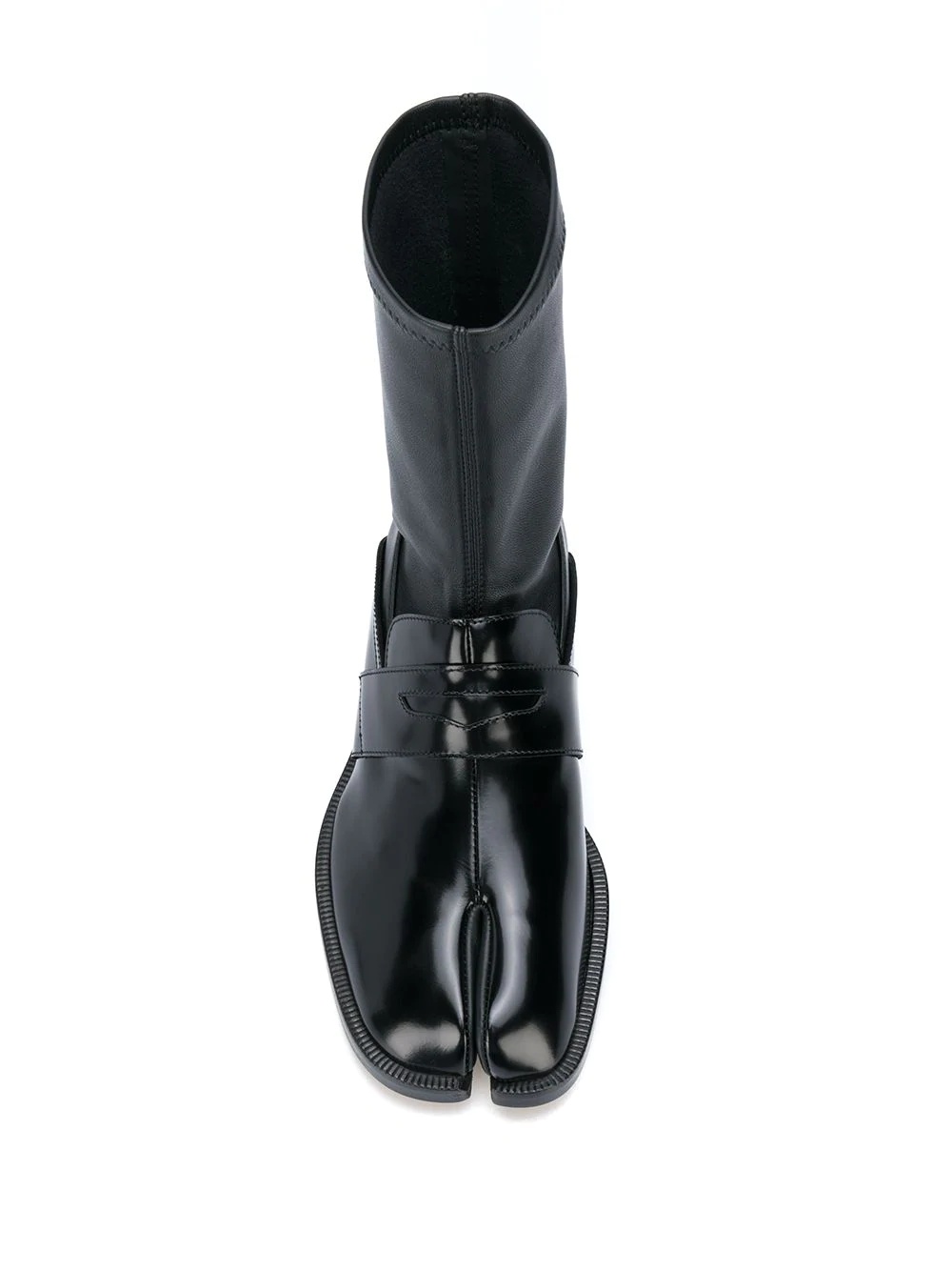 Tabi leather loafer boots - 4