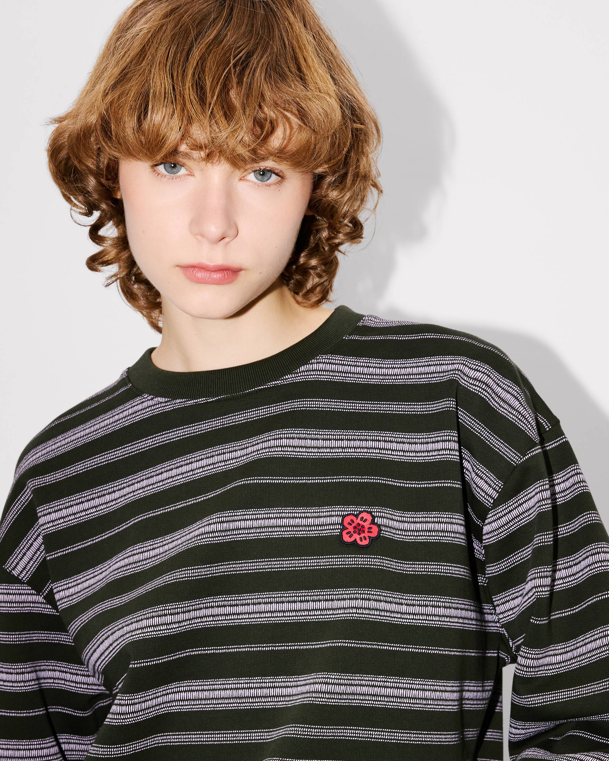 'Boke Flower' stripes sweatshirt in cotton - 6