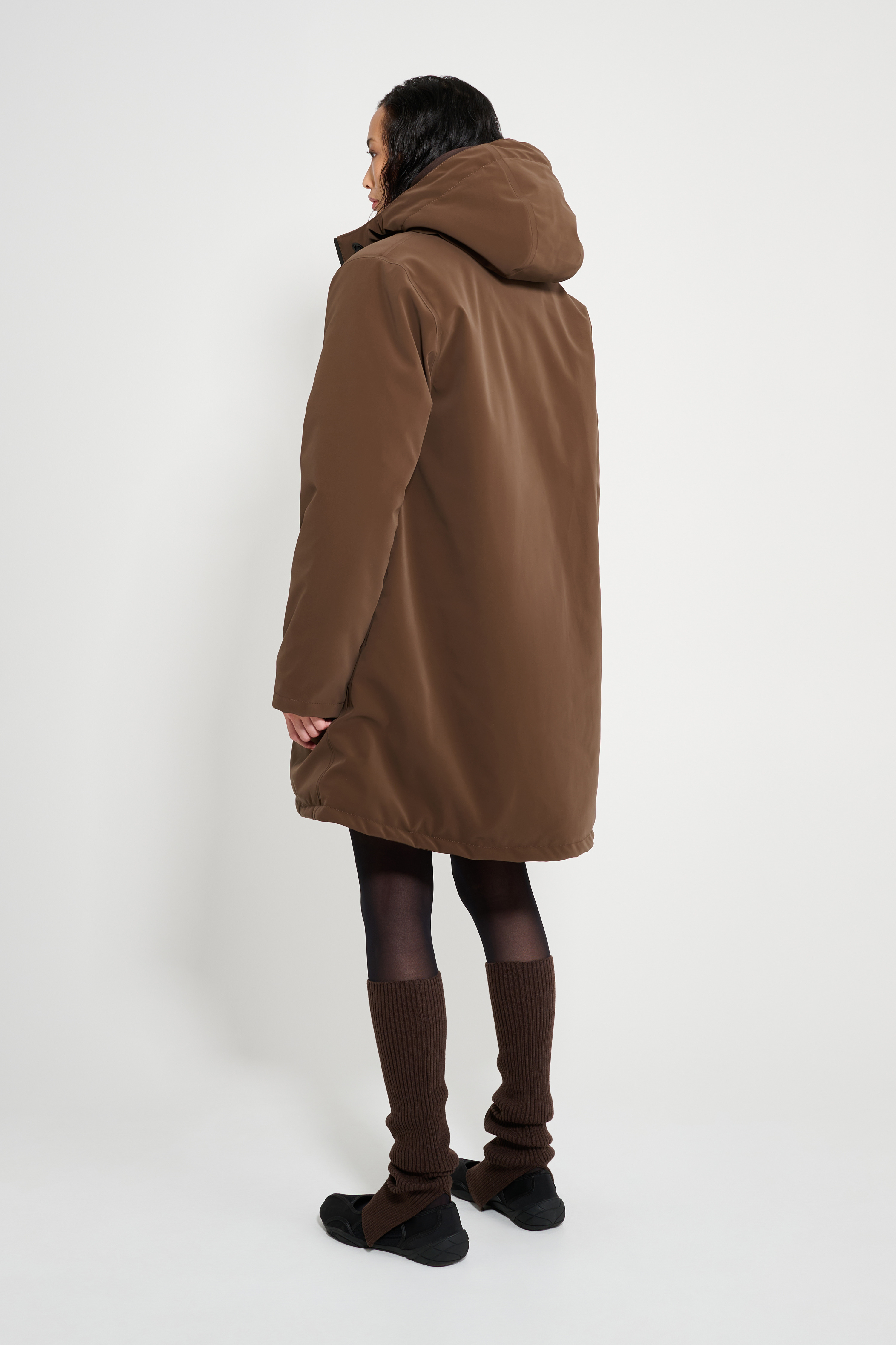 Mosebacke Matte Winter Coat Dark Brown - 3