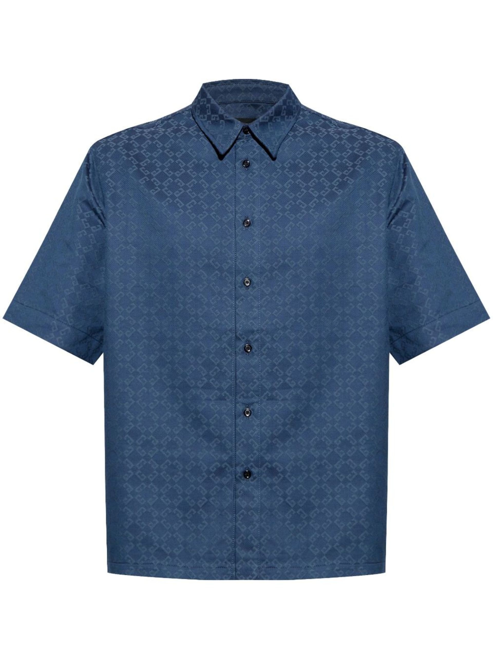 monogram-pattern shirt - 1