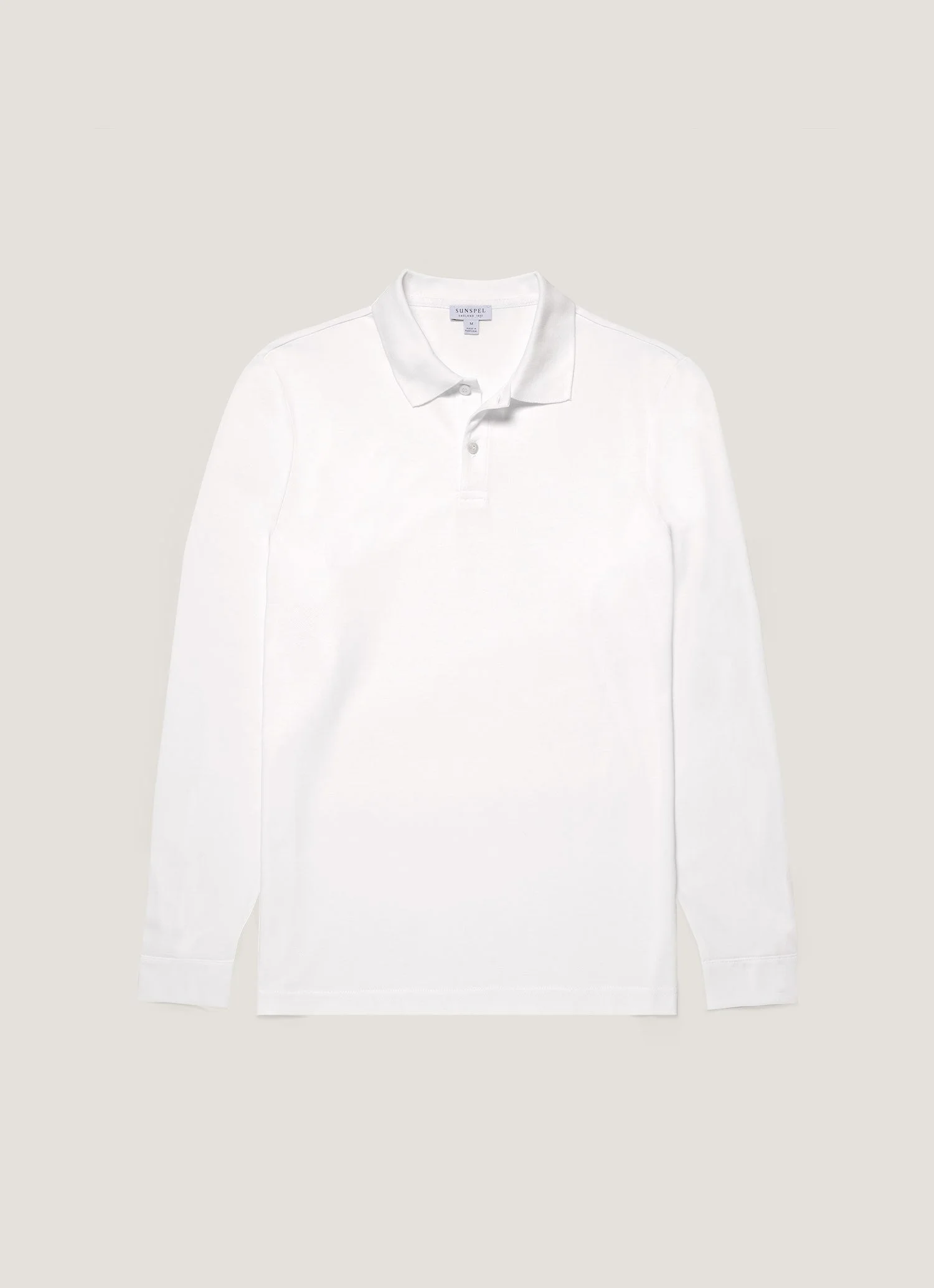 Long Sleeve Piqué Polo Shirt - 1