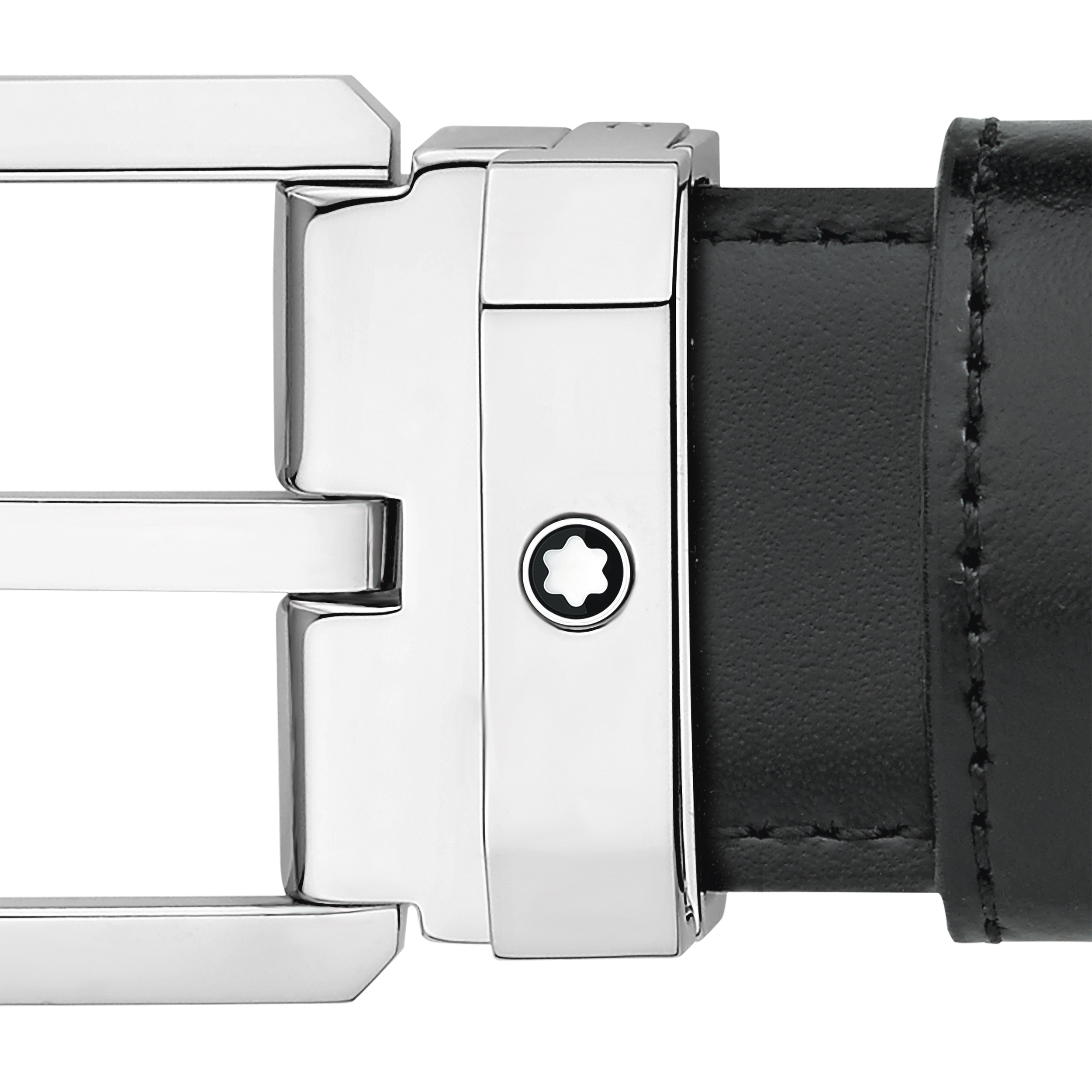Black/brown 30 mm reversible leather belt - 4
