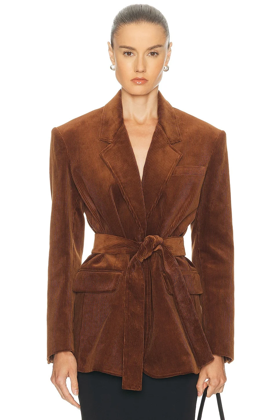 Deconstructed Lapel Tailored Jacket - 1