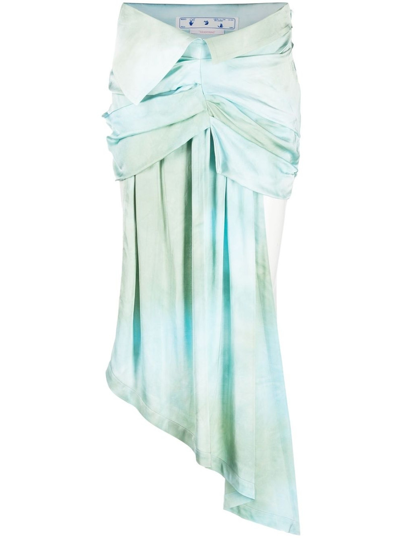 ombré-effect dual-tone skirt 1