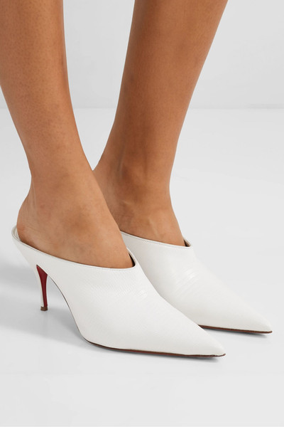 Christian Louboutin Quart 80 lizard-effect leather mules outlook