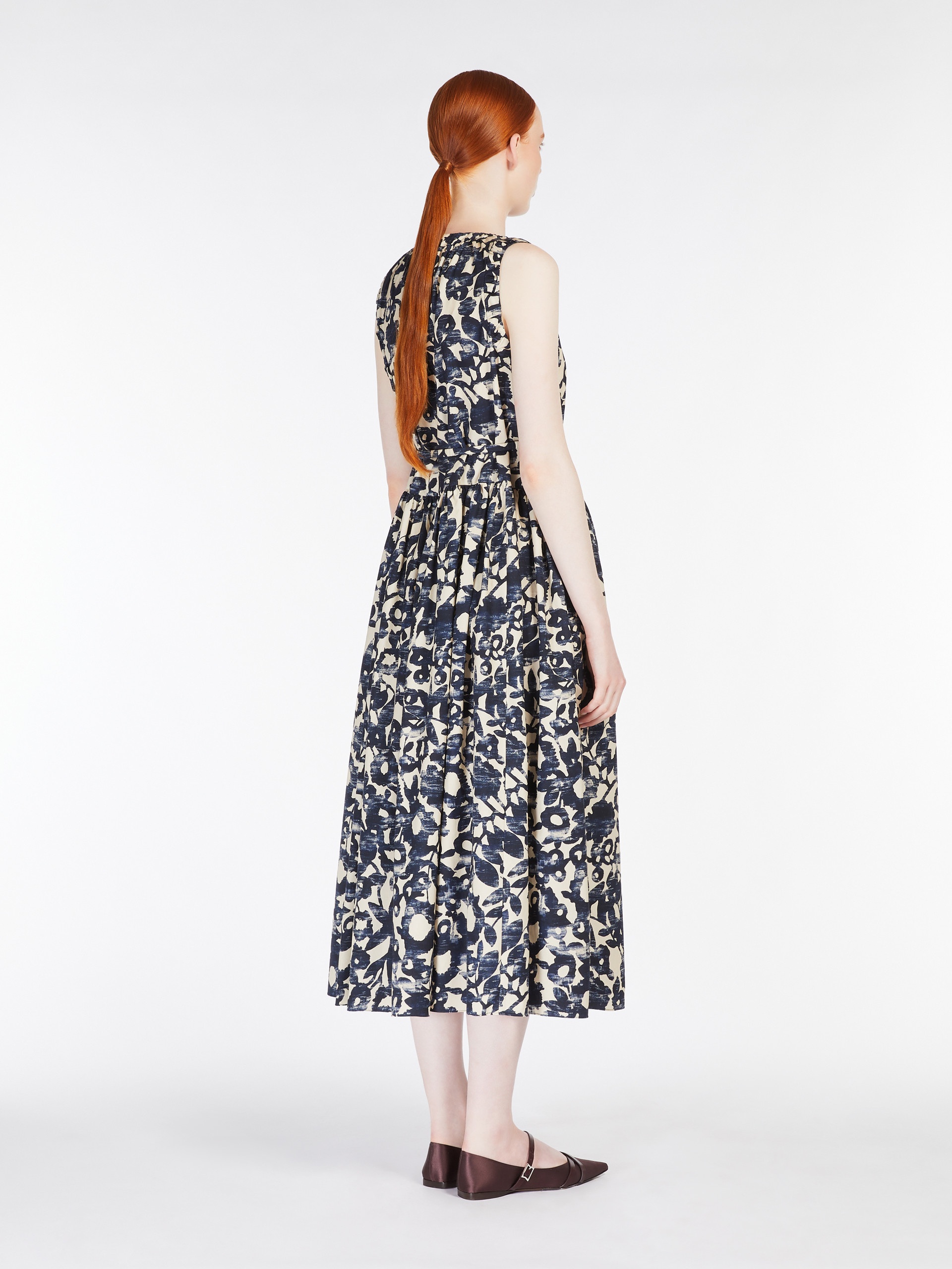 MARLENA Poplin halterneck dress - 4