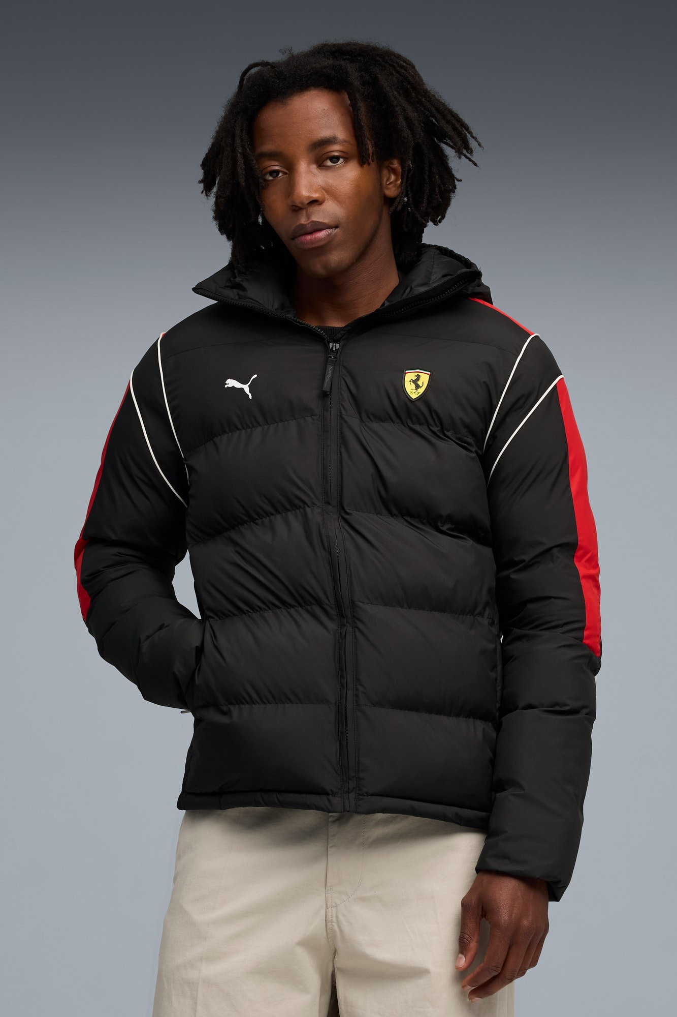 Scuderia Ferrari T7 Men's Puffer Jacket - 3