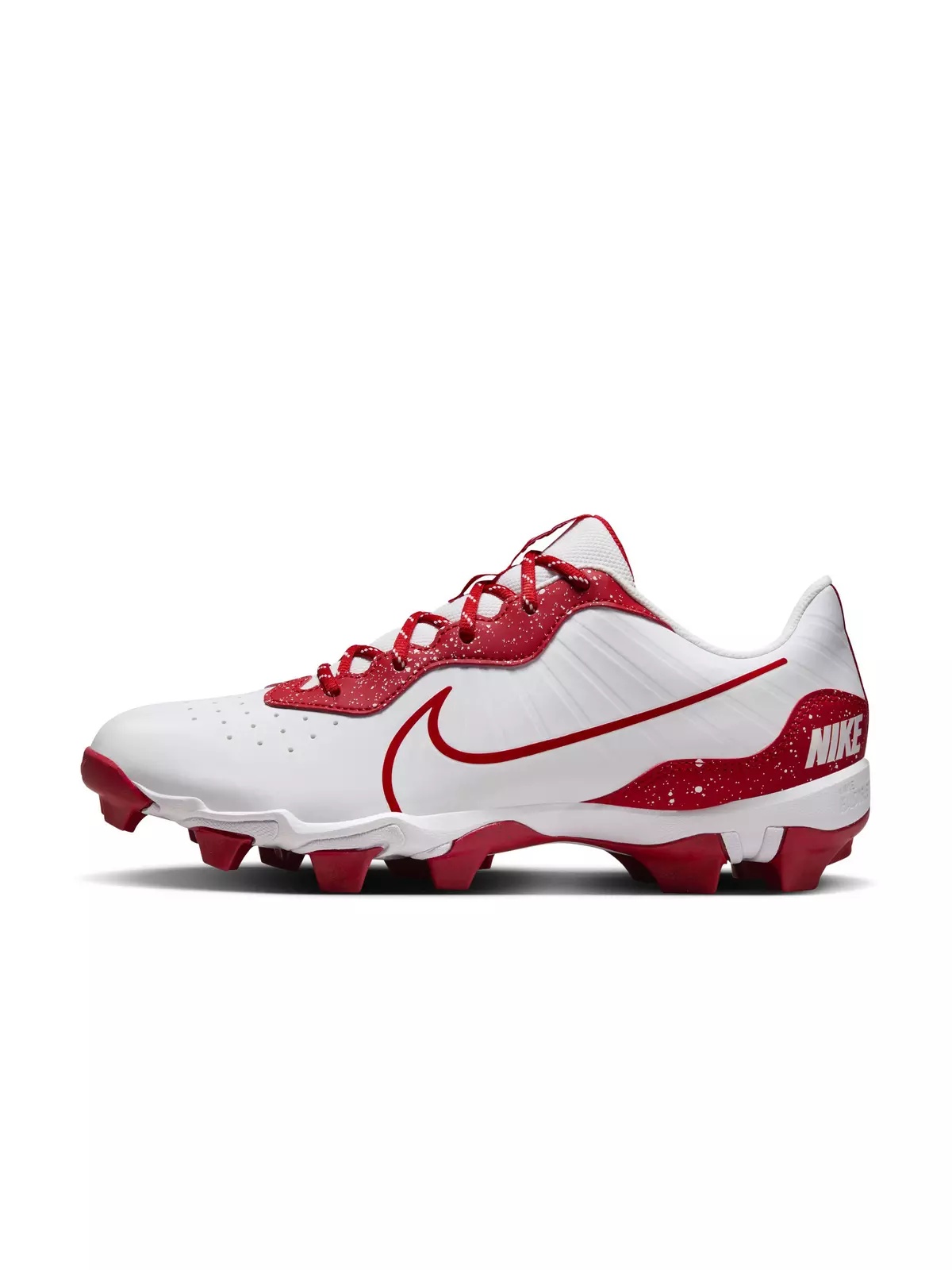 Alpha Huarache 4 Keystone "White/University Red" Men's Baseball Cleat - 2