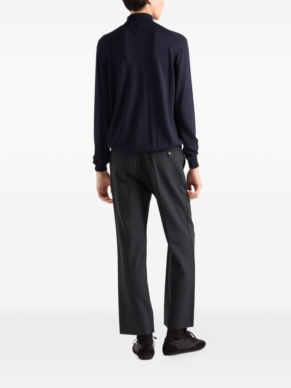 fine-knit roll-neck jumper - 3