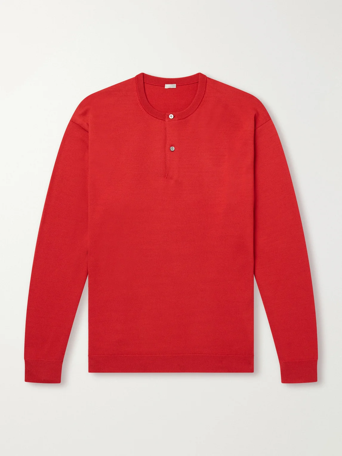 Wool Henley Sweater - 1