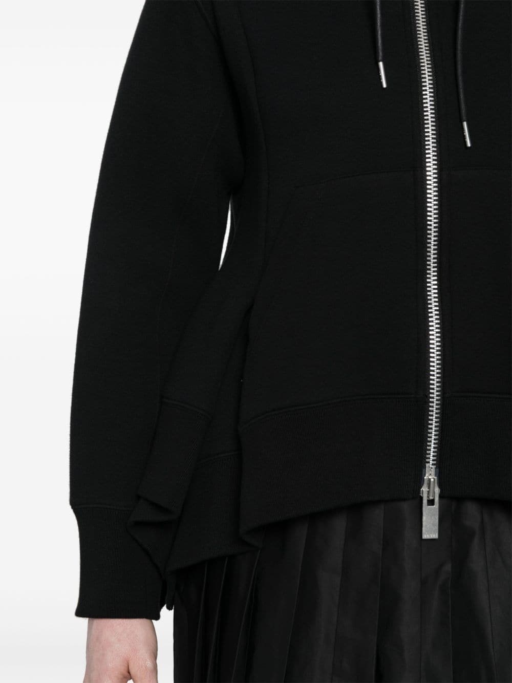 asymmetric zip-up hoodie - 5