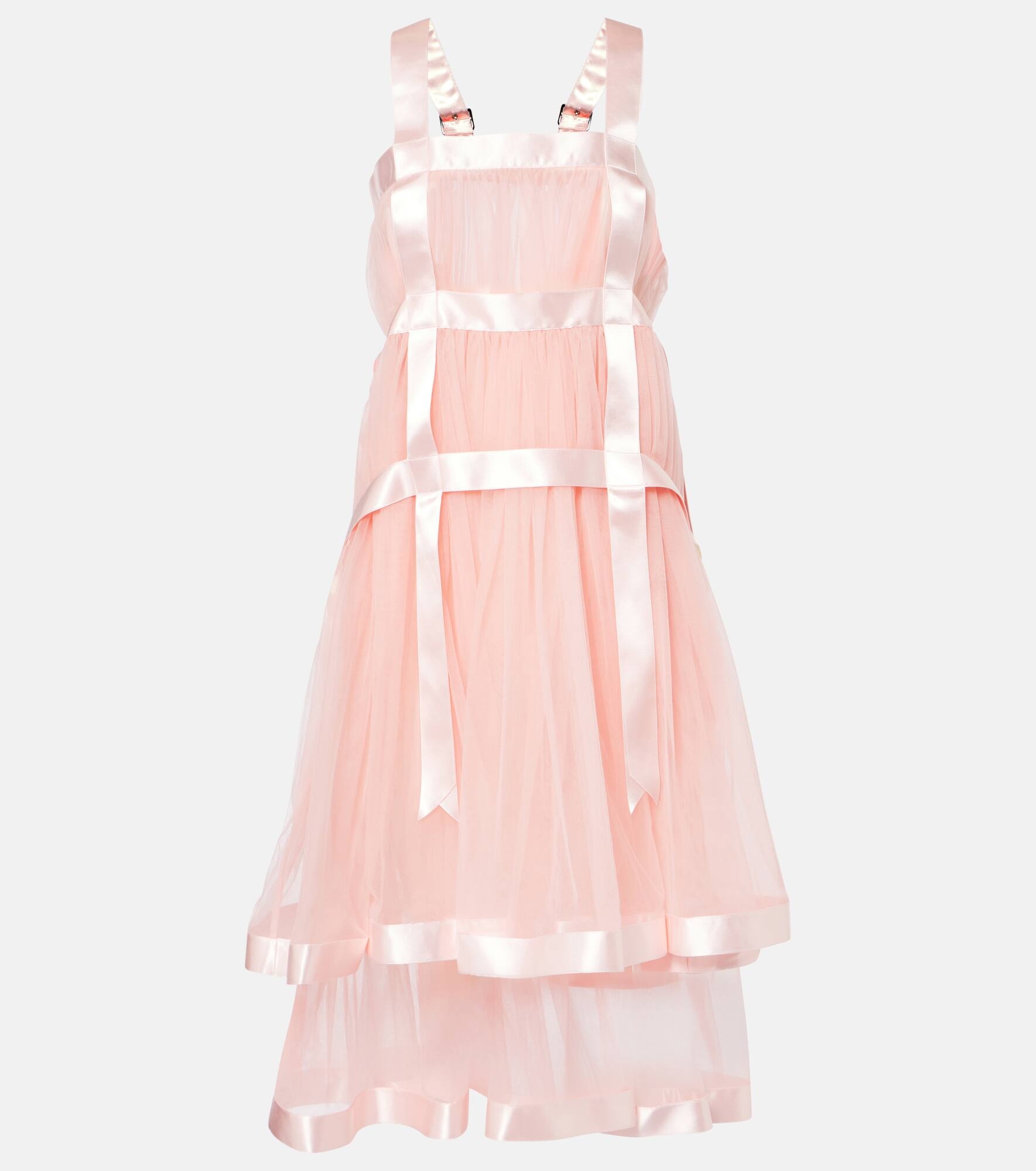 Tulle midi dress - 1