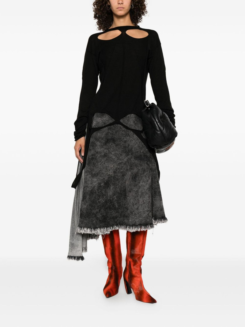 Rick Owens slashed long-sleeve sweater outlook