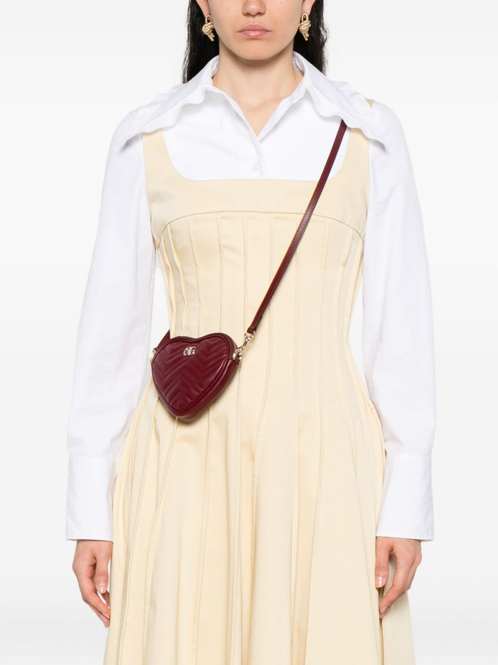 mini GG Marmont heart-shaped tote bag - 2