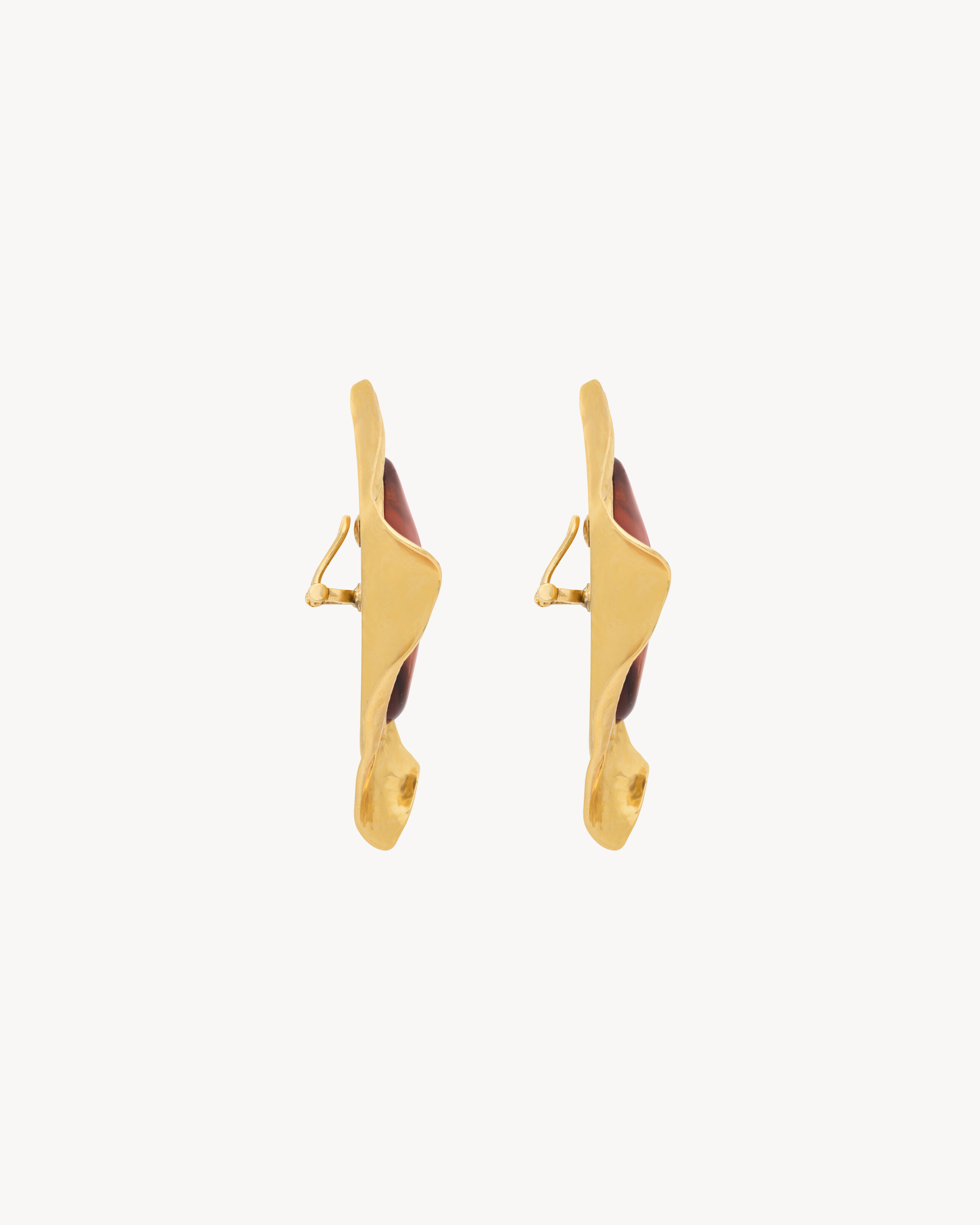 CABOCHON EARRINGS IN RESIN AND METAL - 3