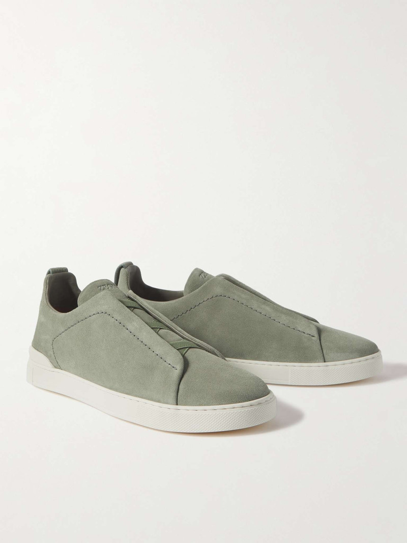 Triple Stitch Suede Sneakers 4