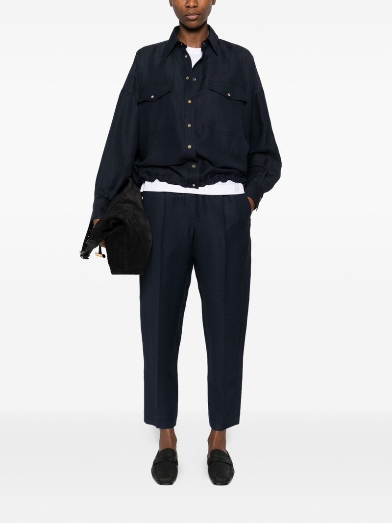 Brunello Cucinelli elasticated-waistband trousers outlook