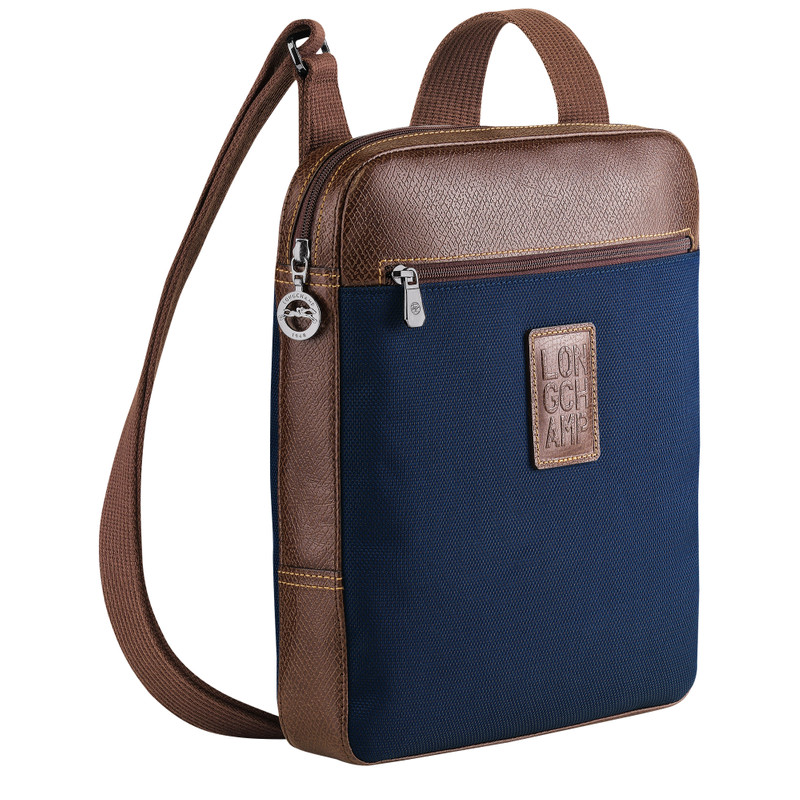 Longchamp Boxford M Crossbody bag Blue - Canvas outlook