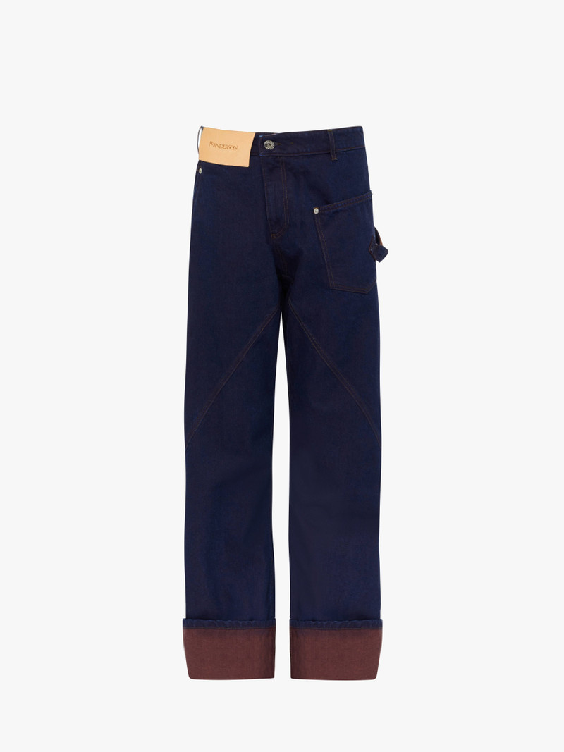 TURN UP TWISTED WORKWEAR JEANS - 1