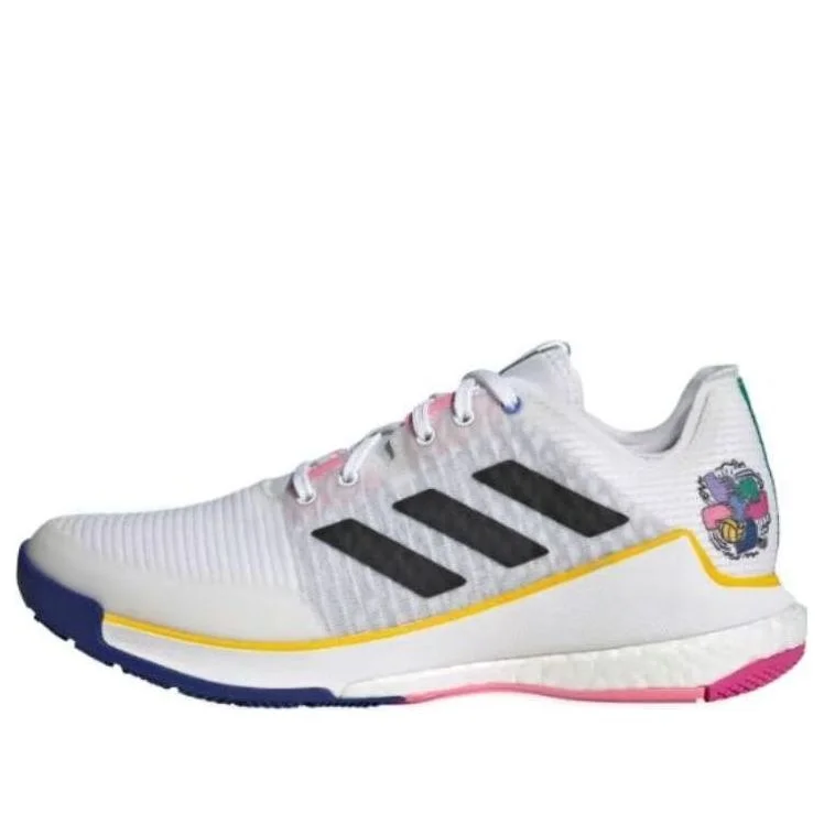 (WMNS) adidas Crazyflight 'White Pink Blue' HP3340 - 1