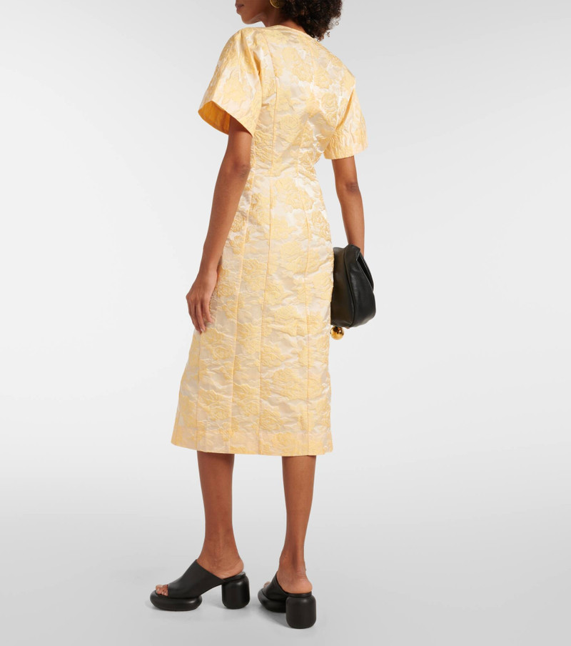 Floral jacquard shirt dress 3