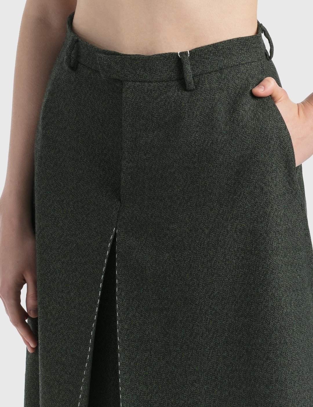 WOOL CANVAS SKORT - 3