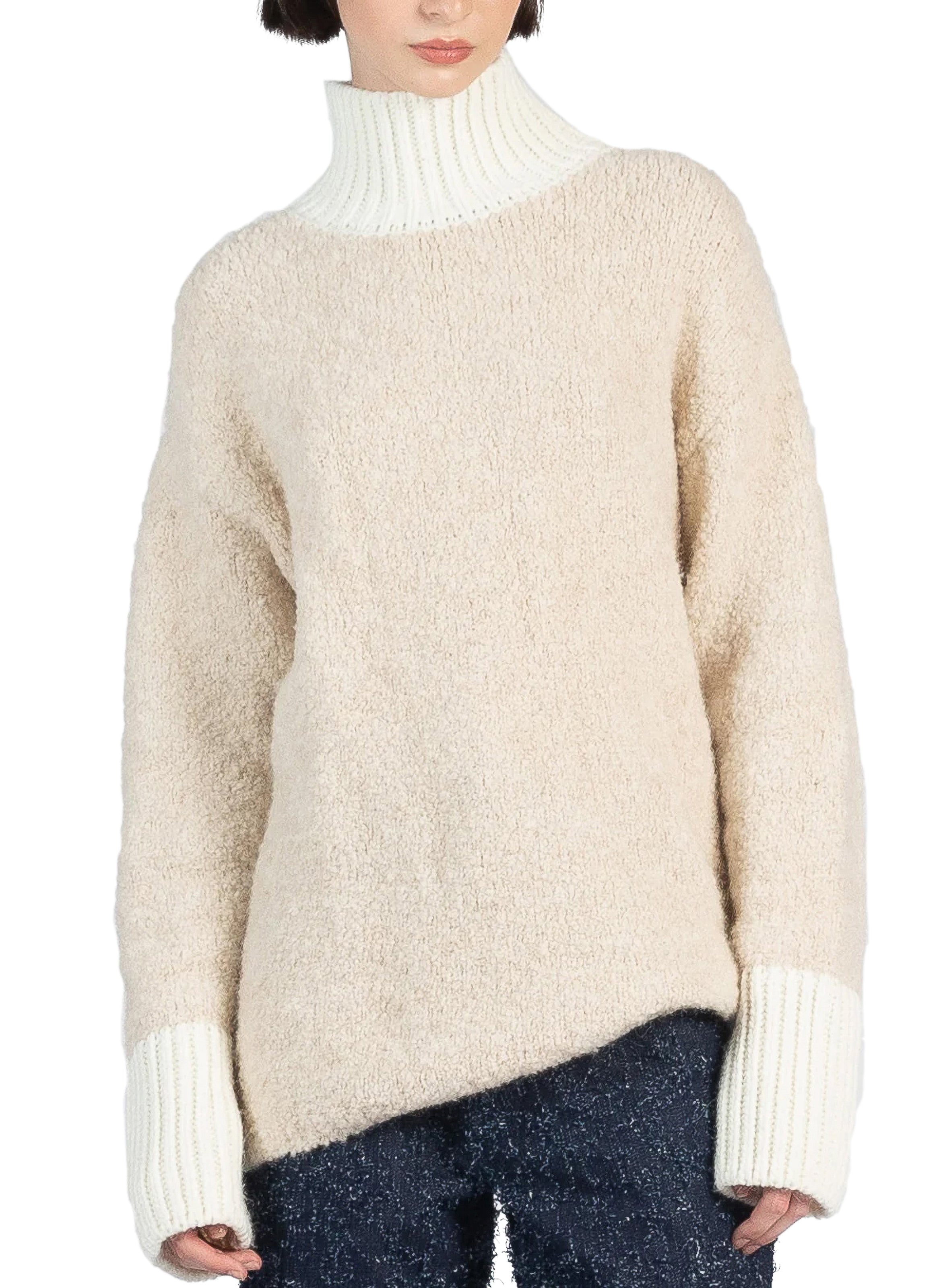 Boyfriend Jumper Cream - 2