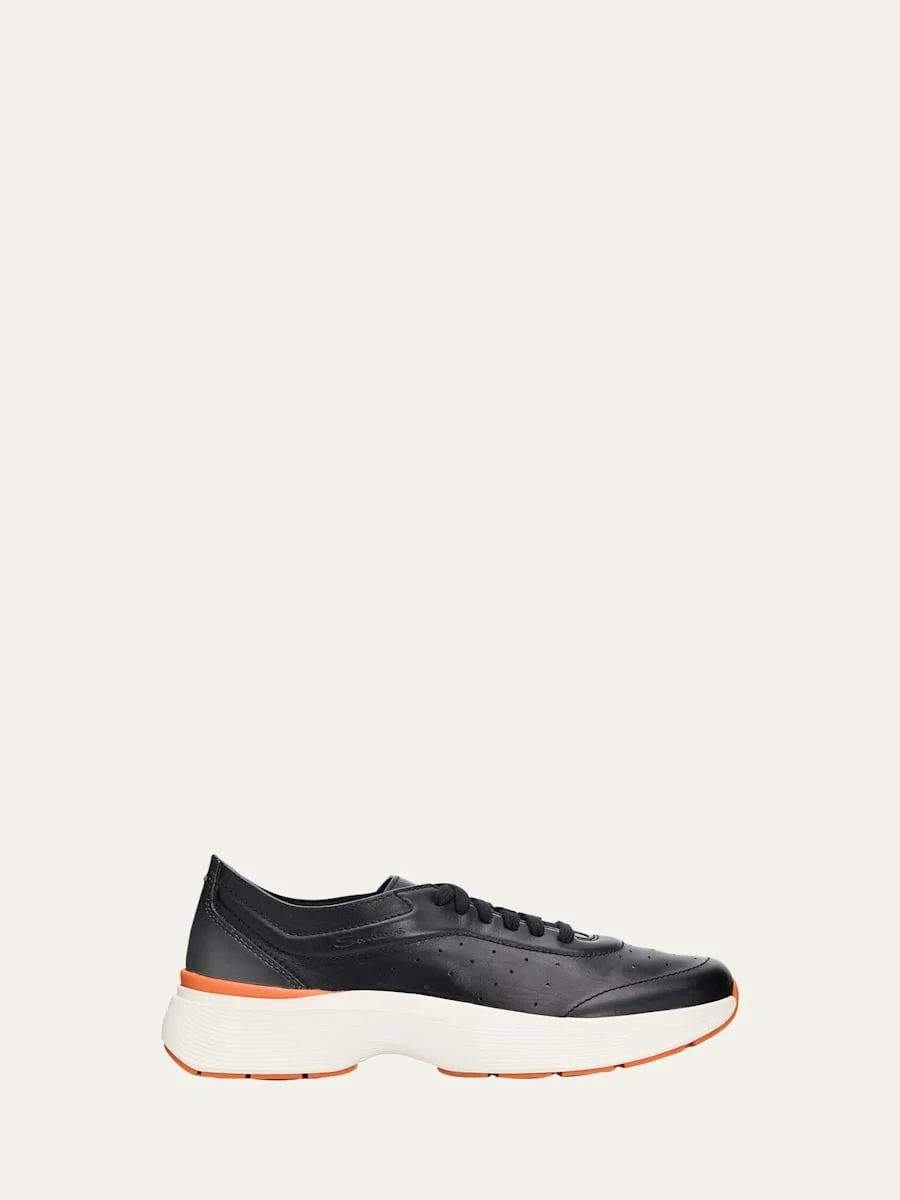 Men's Bounce Lambskin Runner Sneakers - 1