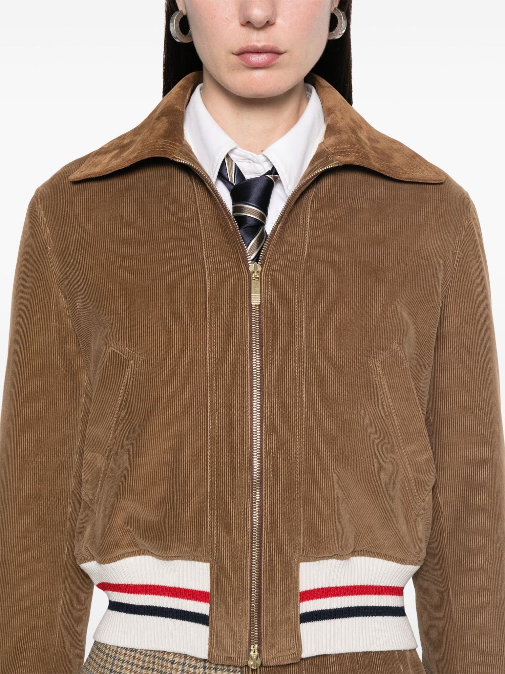 corduroy bomber jacket - 5