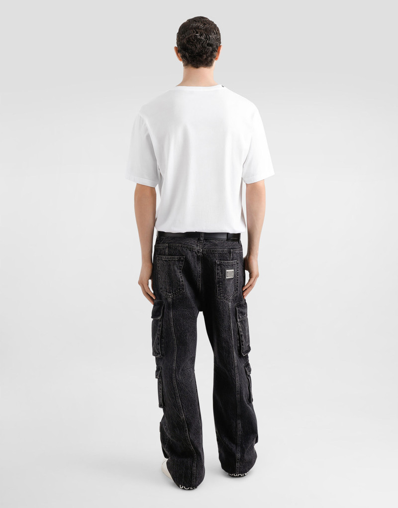 Cotton T-shirt with hand and coffee print 3