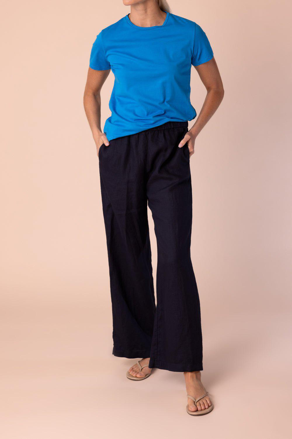 Crew Neck Tee - Sky Blue - 3