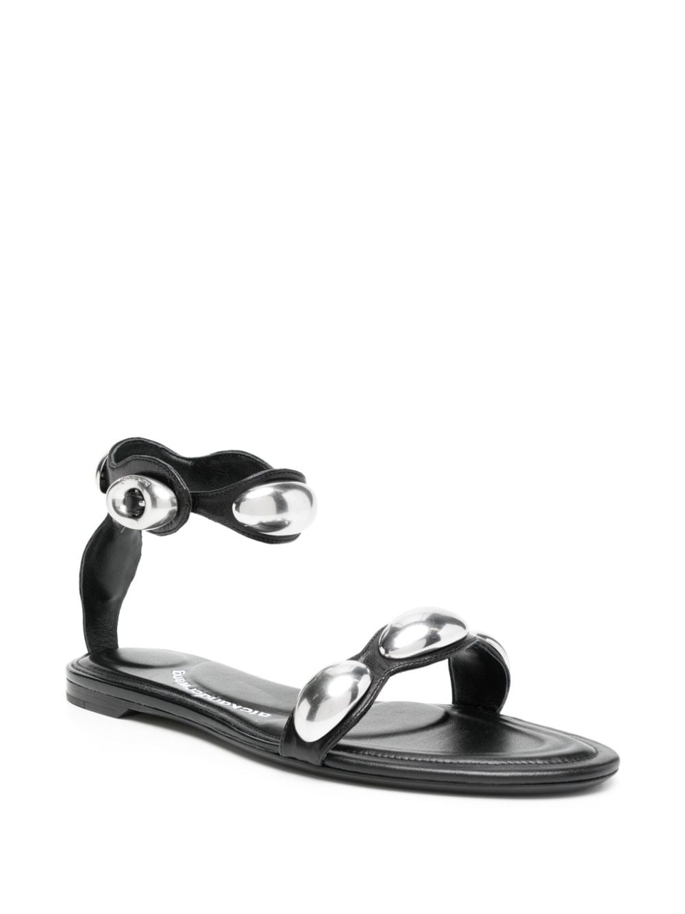 dome leather sandals - 2
