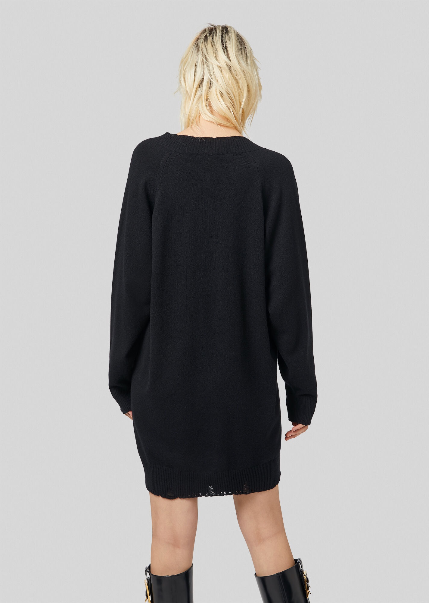 Safety Pin Cashmere Sweater Dress - 4