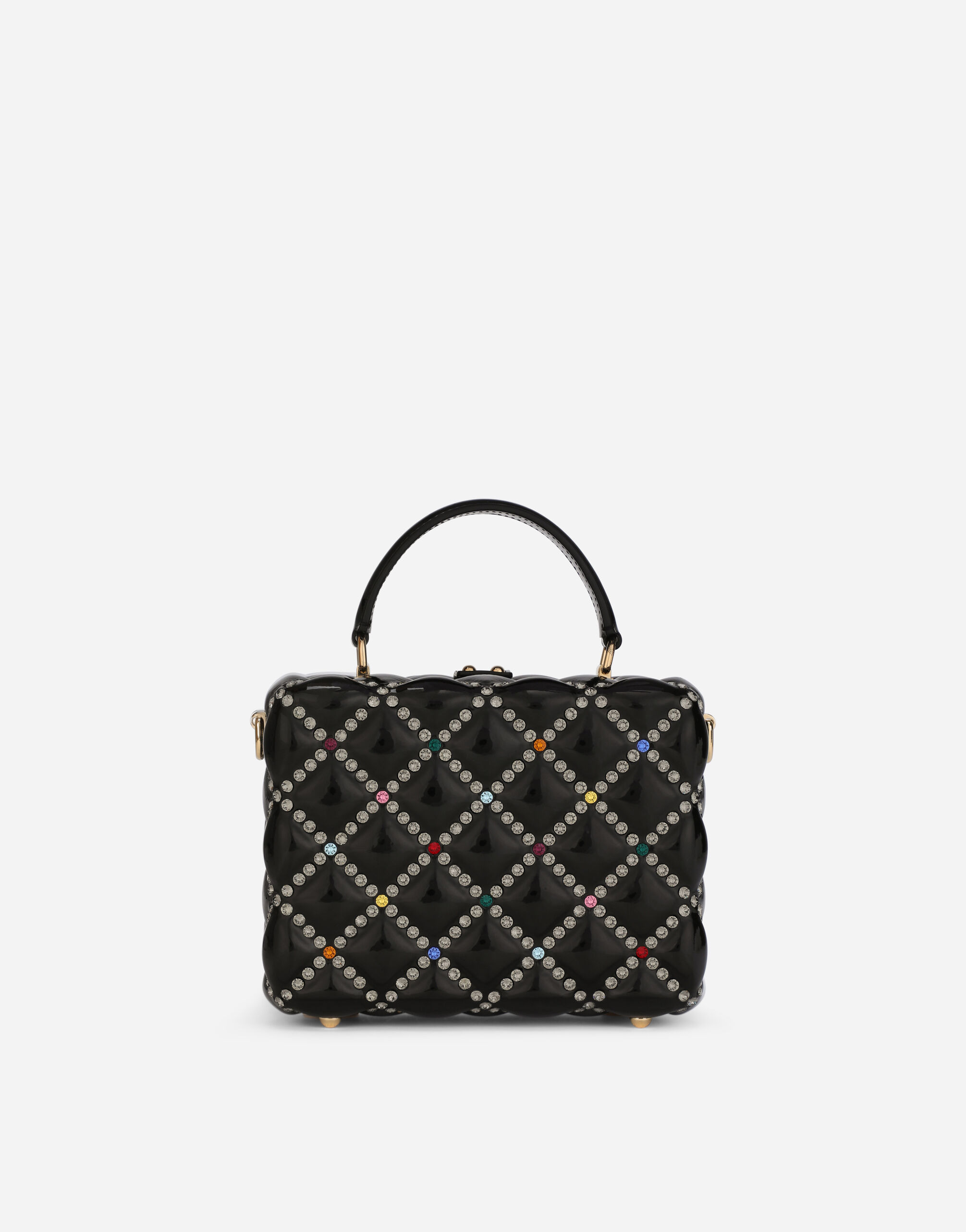 Resin Dolce Box bag with rhinestones - 3