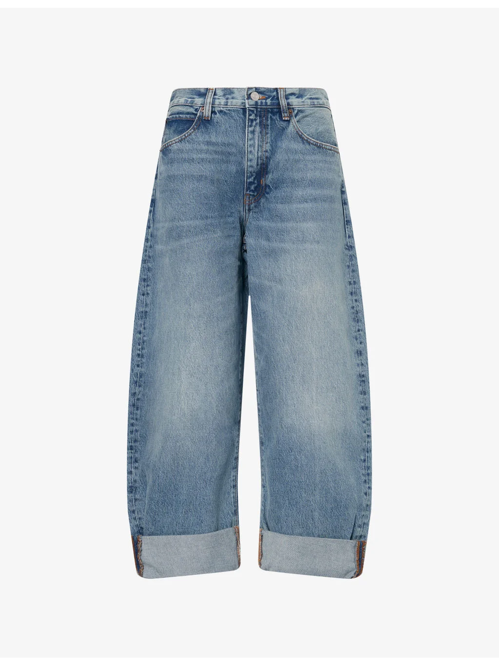 The Bubble Curved Cotton Denim Jeans - 1