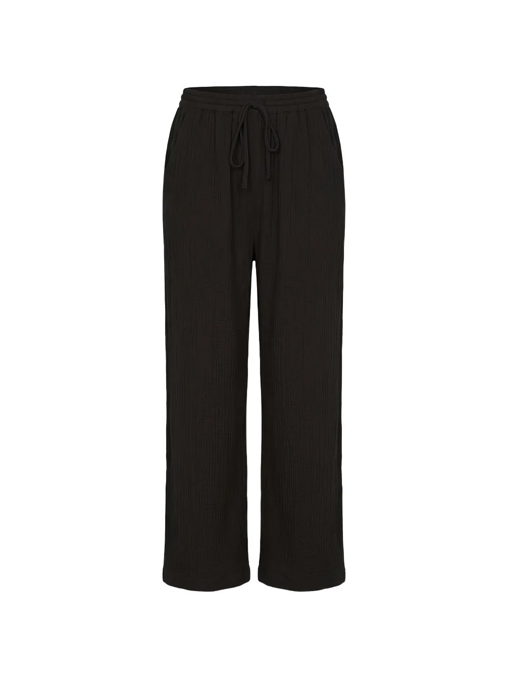 Devon drawstring textured trousers - 1