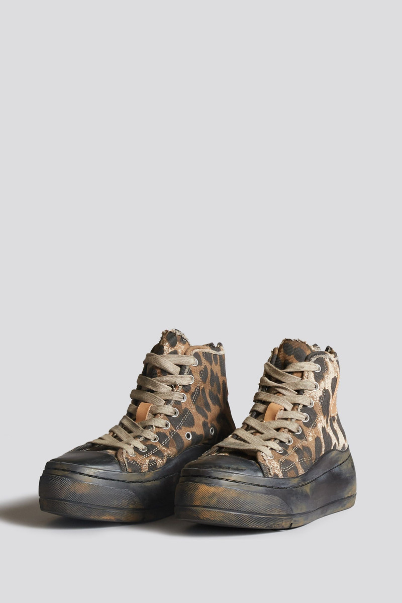 KURT HIGH TOP SNEAKER - BROWN LEOPARD 4