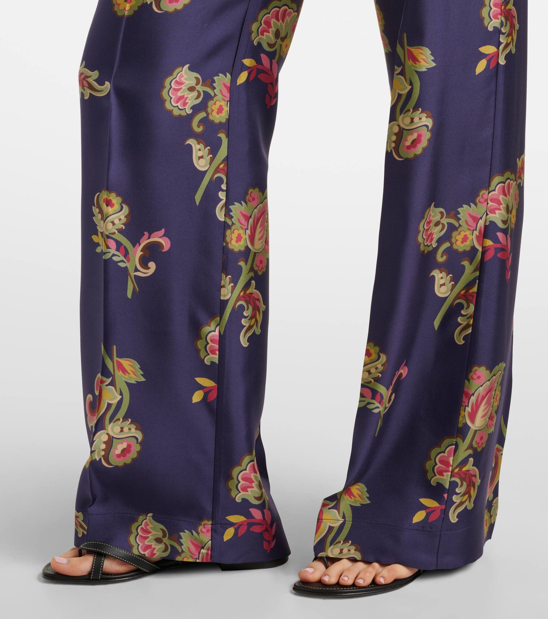 Silk palazzo pants - 5