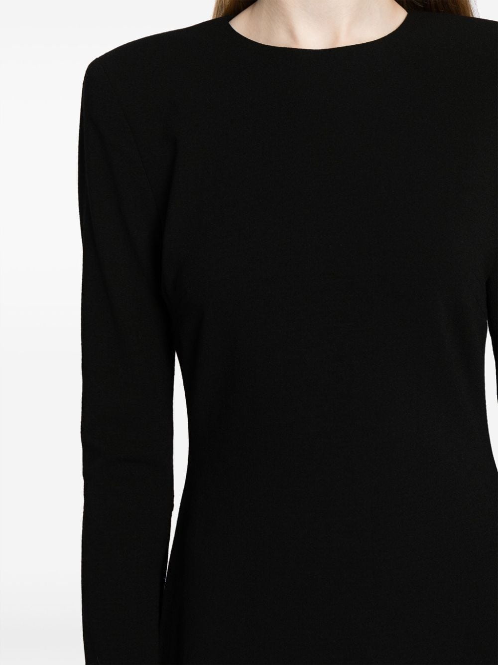 crepe virgin-wool blend minidress - 5