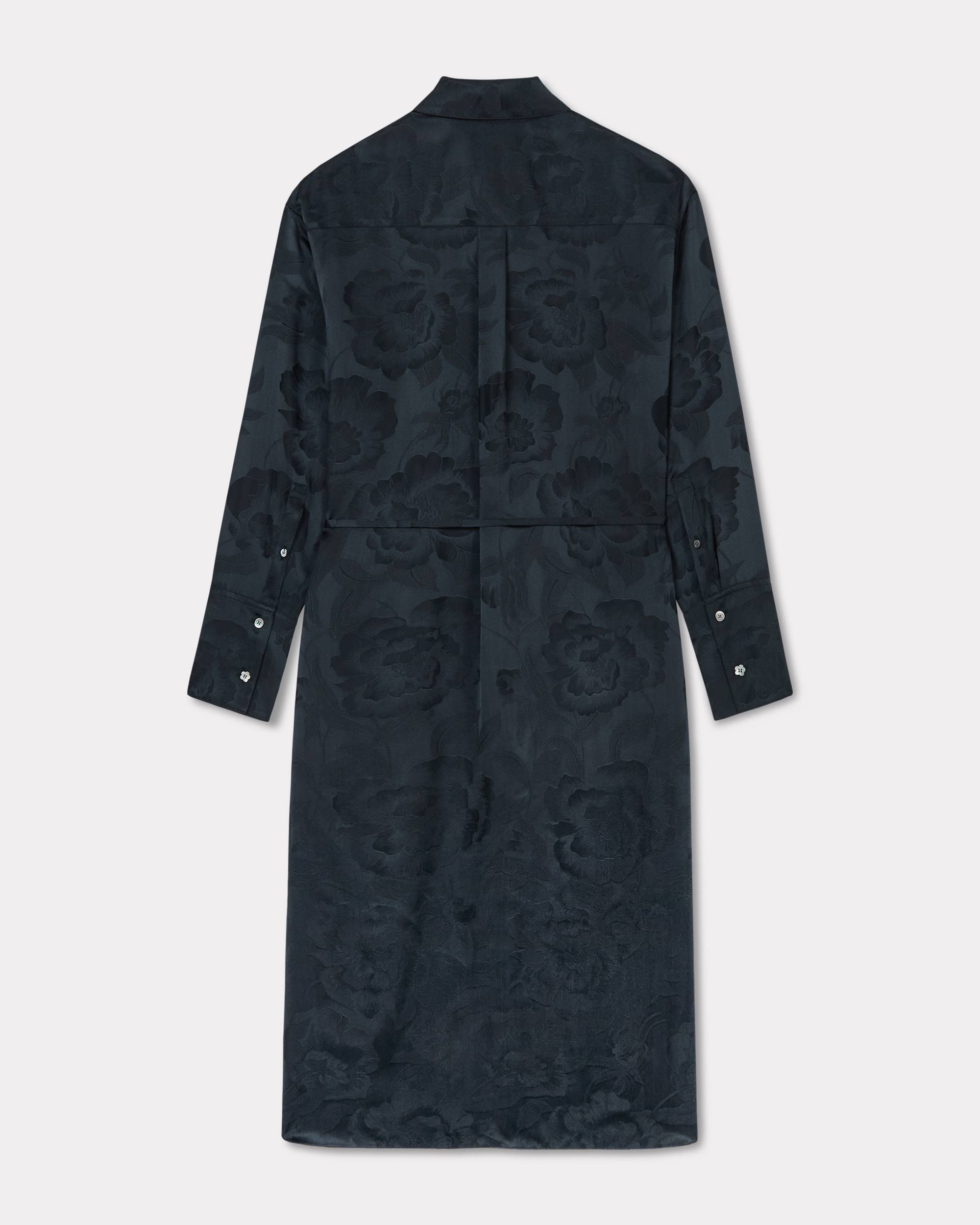 'KENZO Peonies' midi shirt dress in silk viscose - 2