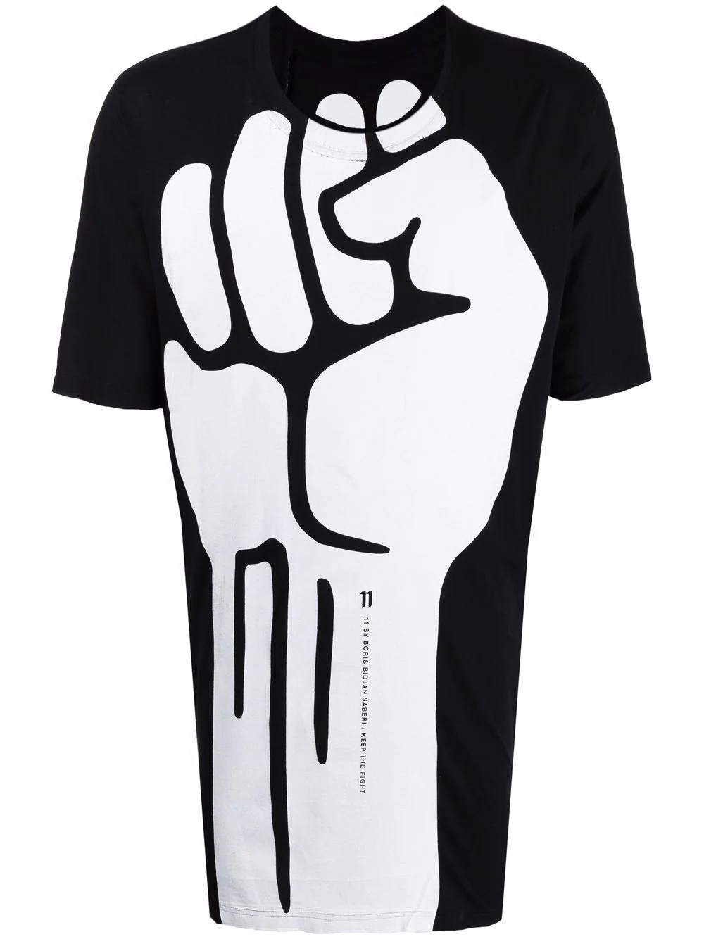 Fist-print cotton T-shirt - 1