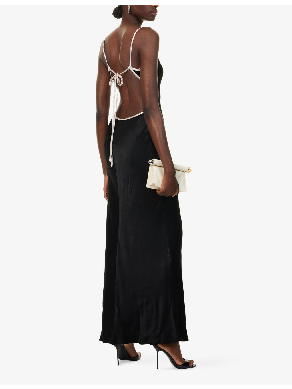 Sol Tie Shoulder-Straps Woven Maxi Dress - 2
