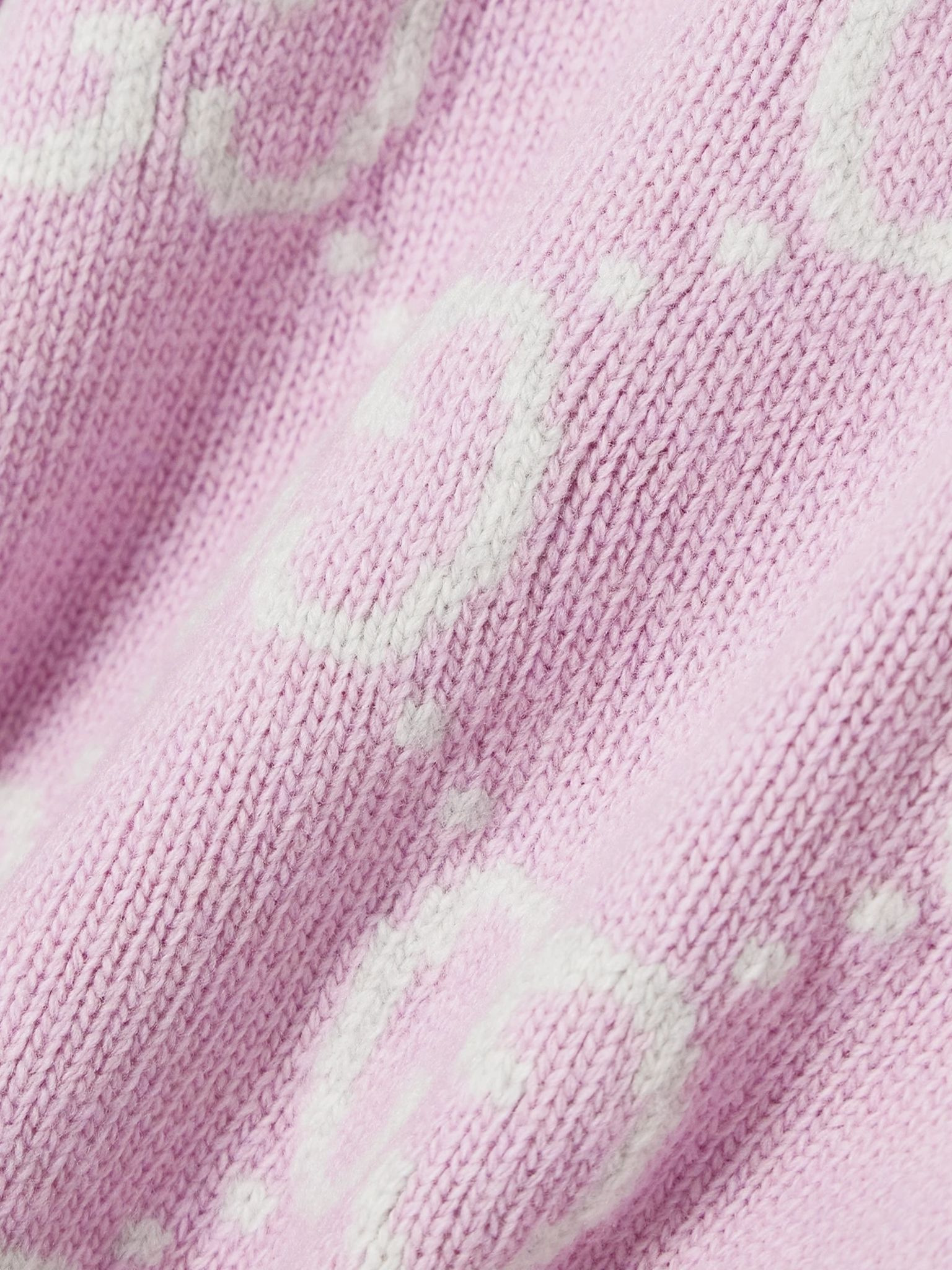 Wool-jacquard sweater Antique rose - 5