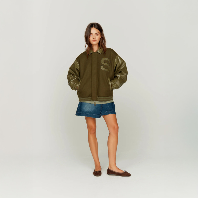 House of Sunny VINYL FREE FALLIN BOMBER outlook